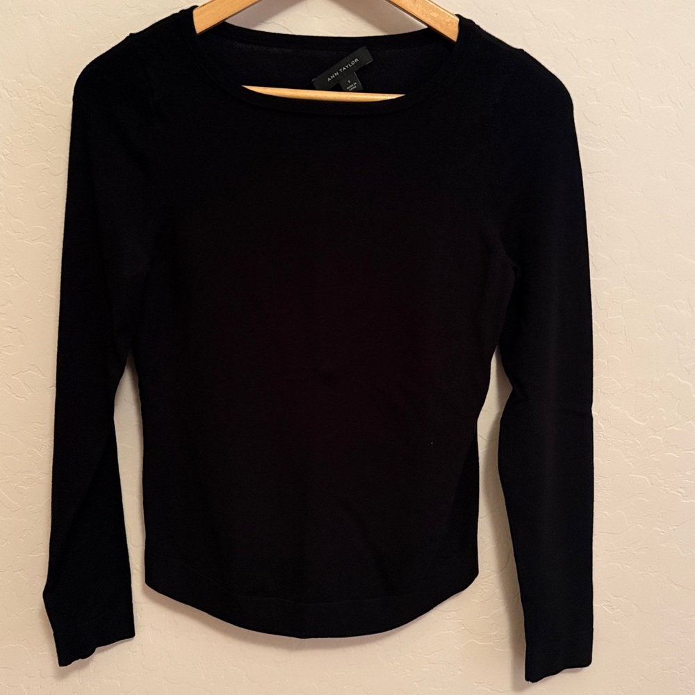Ann Taylor Black Sweater Too